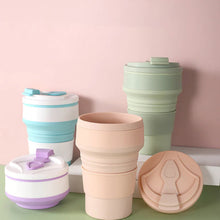 Indlæs billede til gallerivisning Sammenklappelig silikoneflaske i lommestørrelse