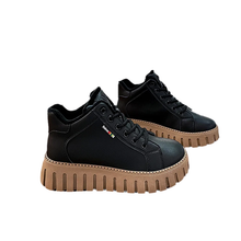 Indlæs billede til gallerivisning Populære lavskårne støvler med tyk sål