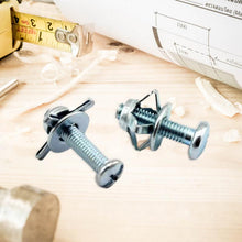 Indlæs billede til gallerivisning 20 Stk Kronbladsmøtrikker med metalskruer