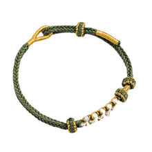 Indlæs billede til gallerivisning Flettet ferskenblomstrings armbånd