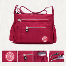 Indlæs billede til gallerivisning Vandtæt nylon skuldertaske