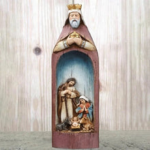 Indlæs billede til gallerivisning Julekrybbe-sæt med de tre vise mænd