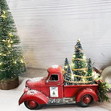 Indlæs billede til gallerivisning Rød bondegårdslastbils- juledekoration