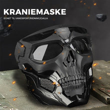 Indlæs billede til gallerivisning Ride/MC kraniemaske med briller