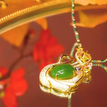 Indlæs billede til gallerivisning Forudsalg - Katteøjesten Fuld diamanthalskæde