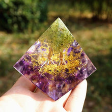 Indlæs billede til gallerivisning Livets mening Pyramide i harpiks