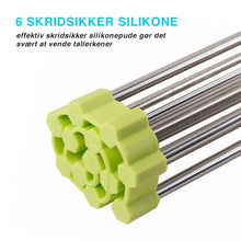 Indlæs billede til gallerivisning Tørrestativ i rustfrit stål til tørring af opvask, sammenfoldelig