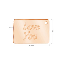 Indlæs billede til gallerivisning Metal konvolut halskæde