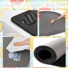 Indlæs billede til gallerivisning Blød mudderabsorberende 3D blomstret diatomé gulvmåtte