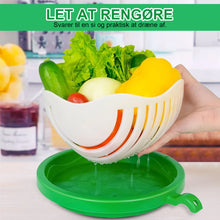 Indlæs billede til gallerivisning Hirundo Upgraded Salad Cutter Bowl, Green