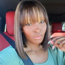 Indlæs billede til gallerivisning Søde lagdelte bob parykker med lige hår