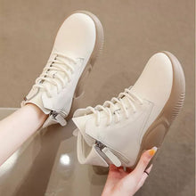 Indlæs billede til gallerivisning High-top plateausko med tyk, blød sål