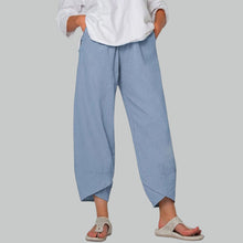 Indlæs billede til gallerivisning Afslappede bukser i bomuldsblanding