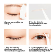 Indlæs billede til gallerivisning Usynlige øjenlågsstrimler sæt