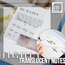 Indlæs billede til gallerivisning Multibey Transparent Sticky Notes