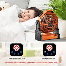 Indlæs billede til gallerivisning Camping blæser med LED lys