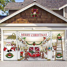 Indlæs billede til gallerivisning Dekorationsbanner til garagedøren i juletema