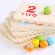 Indlæs billede til gallerivisning Montessori Regnbueperle-legetøj til kognitiv læring