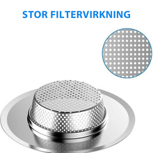 Indlæs billede til gallerivisning Køkkenfilter i rustfrit stål til køkkenvaske (3 stk.)
