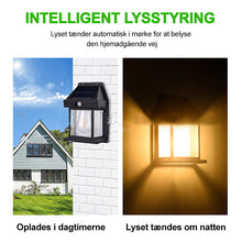 Indlæs billede til gallerivisning Solcelledreven væglampe i tungsten