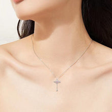 Indlæs billede til gallerivisning Pink englevinge halskæde