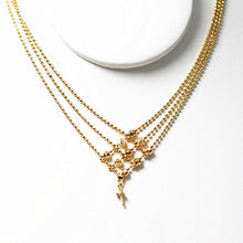 Indlæs billede til gallerivisning Luksus Flettet Perlehalskæde