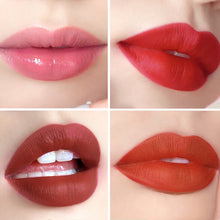 Indlæs billede til gallerivisning Fløjlsmat læbestiftsæt med glamourøs kædetaske