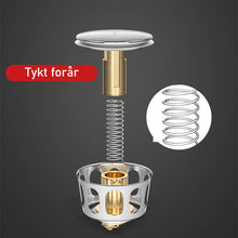 Indlæs billede til gallerivisning Universal pop-up afløbsfilter i rustfrit stål