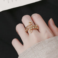 Indlæs billede til gallerivisning Ring med spinnende perler