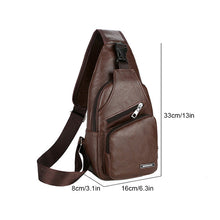 Indlæs billede til gallerivisning Crossbody taske med USB Port (Herre)