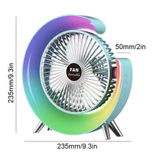 Indlæs billede til gallerivisning Lydløs USB ventilator til kontor og soveværelse