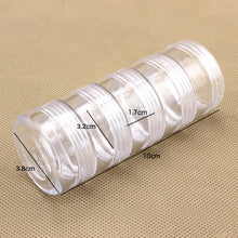 Indlæs billede til gallerivisning 5 forbundne gennemsigtige forseglede beholdere