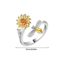 Indlæs billede til gallerivisning Indenfor unik gul pæreskåret justerbar ring