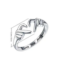 Indlæs billede til gallerivisning To My Daughter ‘I Love You Forever’ Heart Ring