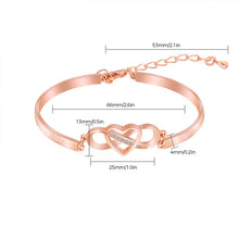 Indlæs billede til gallerivisning Mor-Datter Hjertearmbånd