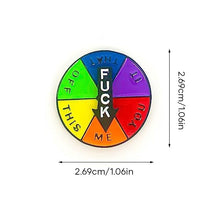 Indlæs billede til gallerivisning Sjovt humør-skilt i lykkehjul-stil