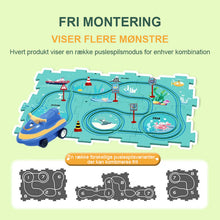 Indlæs billede til gallerivisning Gør-det-selv puslespils racerbane på skinner