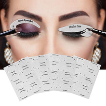 Indlæs billede til gallerivisning Quick eyeliner & eyeshadow stencil stickers