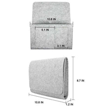 Indlæs billede til gallerivisning Opbevaringstaske af filt til sofaen ved sengen