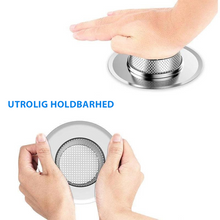 Indlæs billede til gallerivisning Køkkenfilter i rustfrit stål til køkkenvaske (3 stk.)