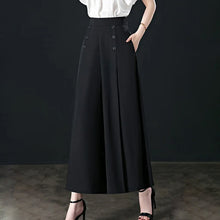 Indlæs billede til gallerivisning Stilfulde plisserede bukser med brede ben