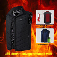 IndlĂŠs billede til gallerivisning Hurtigtvarmende vest (8 varmelegemer)
