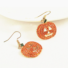 Indlæs billede til gallerivisning Halloween græskar øreringe