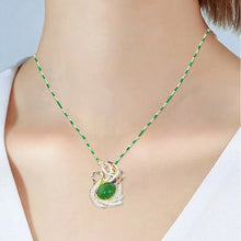 Indlæs billede til gallerivisning Forudsalg - Katteøjesten Fuld diamanthalskæde