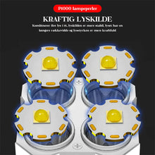 Indlæs billede til gallerivisning Stærkt belysende multifunktionel LED lommelygte med 4 lampeperler