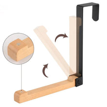 Indlæs billede til gallerivisning Foldbare dørkroge i massivt træ