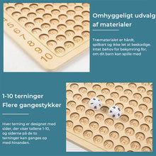 Indlæs billede til gallerivisning 🔢Montessori Multiplikations-brætspil i træ