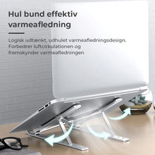 Indlæs billede til gallerivisning Sammenfoldeligt computerstativ med elevation i aluminiumslegering
