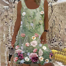 Indlæs billede til gallerivisning Blomsterkjole uden ærmer