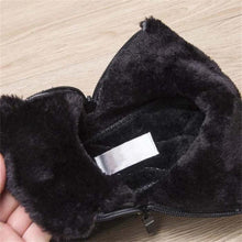 Indlæs billede til gallerivisning Vandtætte, varme ankelstøvler i bomuld med lynlås